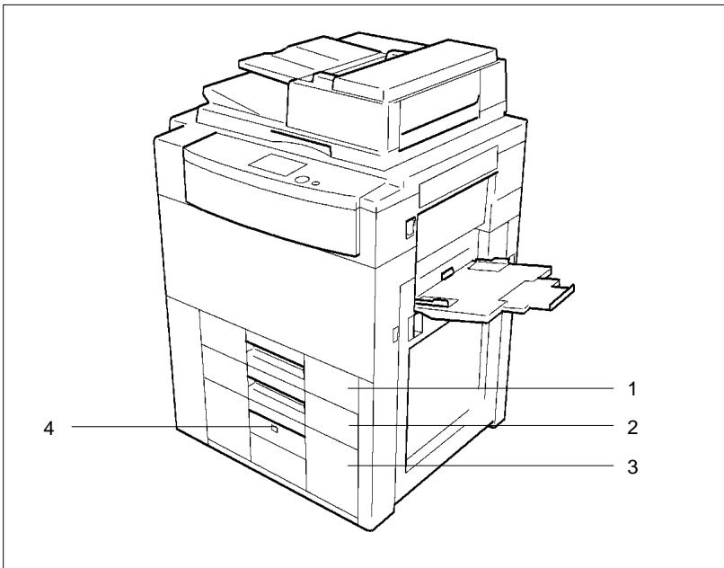 KONICA MINOLTA DI620 - Vue externe du copieur - 2