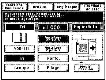 KONICA MINOLTA DI620 - Lorsque le message "La cartouche d'agrafes est vide" apparaît - 1