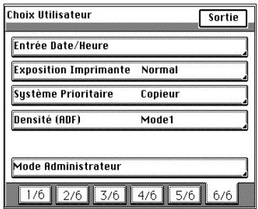 KONICA MINOLTA DI620 - Sélection d'un crédit copies pour chaque département - 4