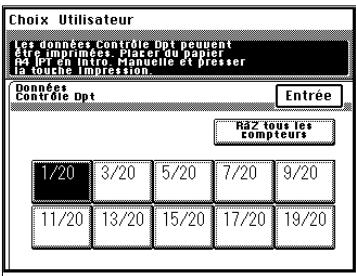 KONICA MINOLTA DI620 - Sélection d'un crédit copies pour chaque département - 7