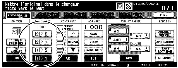 KONICA MINOLTA DI650 - Faire des copies recto-verse (via la vente d'exposition) - 1
