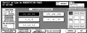 KONICA MINOLTA DI650 - Numérotation des pages - 1
