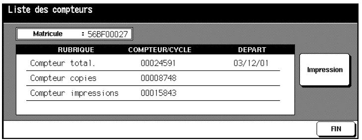 KONICA MINOLTA DI650 - Imprimer la liste des compteurs - 2