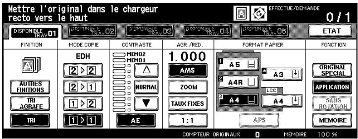 KONICA MINOLTA DI650 - Confirmez vos entrées avec la touche [OK]. - 1