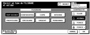 KONICA MINOLTA DI650 - Réglez la fonction sélectionnée comme souhaïte. - 1