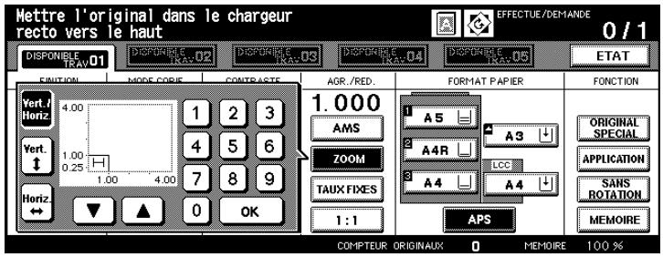KONICA MINOLTA DI650 - Sélectionner un taux de restitution individuel - 1
