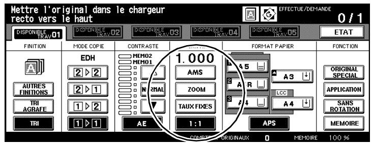 KONICA MINOLTA DI650 - Régler le taux de restitution - 1