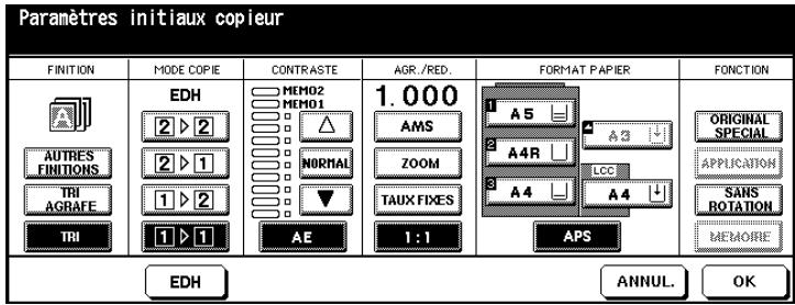KONICA MINOLTA DI650 - (2) Paramétrages initiaux copieur - 1