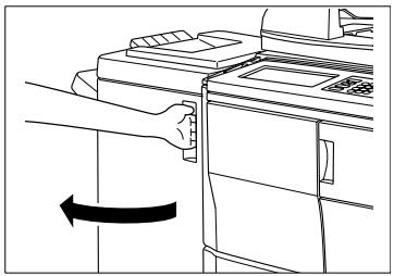 KONICA MINOLTA DI650 - Videz le bac de déchets de l'unité de perforation. - 2