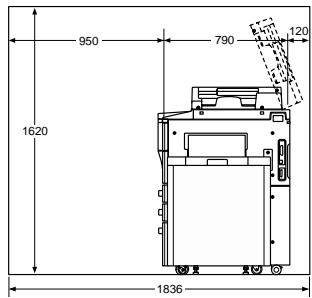 KONICA MINOLTA DI650 - Endommagement du système occasionné par une mauvaise appréciation de l'encombrement - 4