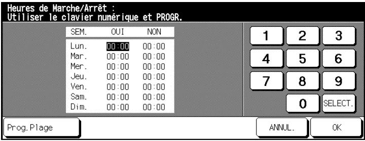KONICA MINOLTA DI650 - Définir les plages - 1