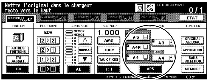 KONICA MINOLTA DI650 - Régler le format de copie - 1