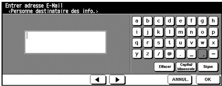 KONICA MINOLTA DI650 - Paramétrre le transfert E-mail - 3