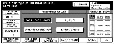 KONICA MINOLTA DI650 - Numérotation des jours - 1