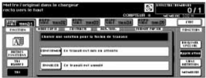 KONICA MINOLTA DI750 - Façon de procéder : la programmation d'un travail - 2
