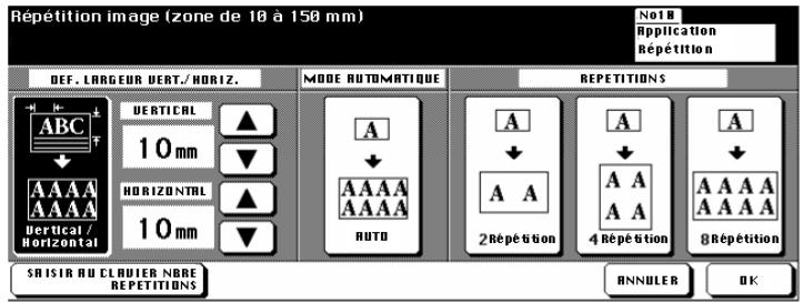 KONICA MINOLTA DI750 - Façon de procéder : utiliser la répétition d'images - 2