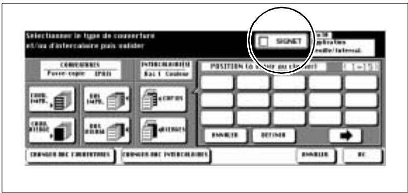 KONICA MINOLTA DI750 - Utilisation des fonctions Signet - 1