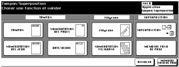 KONICA MINOLTA DI750 - Façon de procéder : utiliser la superposition d'image - 2