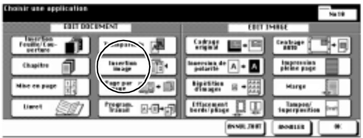 KONICA MINOLTA DI750 - Façon de procéder : l'insertion d'image - 1