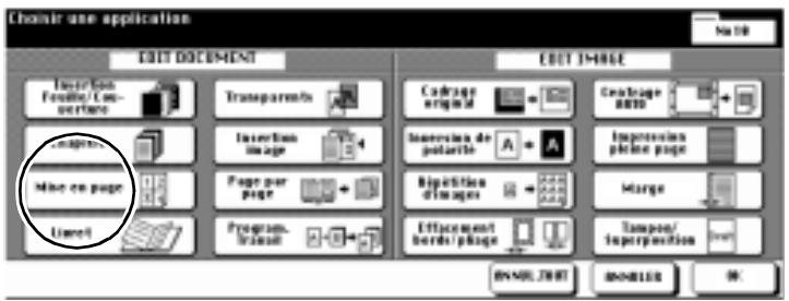 KONICA MINOLTA DI750 - Façon de procéder : créer une combinaison (mise en page) - 1