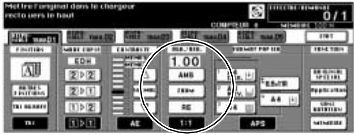 KONICA MINOLTA DI750 - Régler le taux de restitution - 1