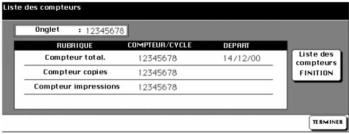 KONICA MINOLTA DI750 - Imprimer la liste des compteurs - 2