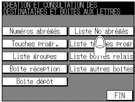 KONICA MINOLTA FK-102 - Modification de nombres abrégés enregistrés - 1
