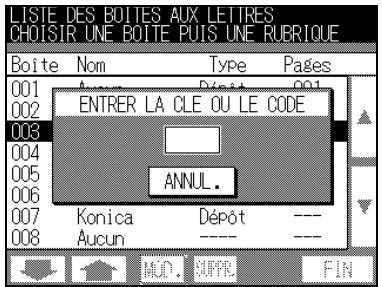 KONICA MINOLTA FK-102 - Modification de boîtes aux lettres confidentielles - 3