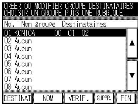 KONICA MINOLTA FK-102 - Suppression de groupes de numérotation - 2