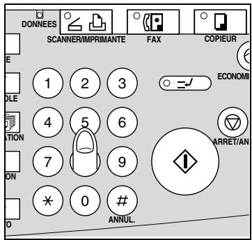 KONICA MINOLTA FK-102 - Entrez le numéro de télécopieur du destinataire de la télécopie. - 1