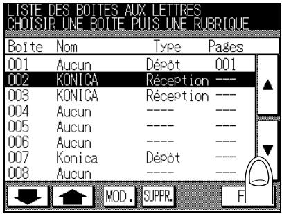 KONICA MINOLTA FK-102 - Suppression de boîtes aux lettres confidentielles. - 2