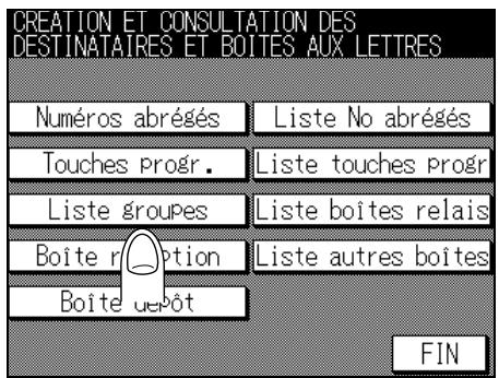 KONICA MINOLTA FK-102 - Modification du contentu des groupes de numérotation - 1