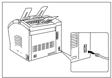 KONICA MINOLTA MF1600E - Raccordement du cable de réseau et du cable de téléphone - 2