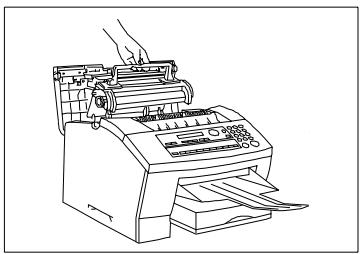 KONICA MINOLTA MF1600E - Insérer l'unité de toner et de cylindre - 4