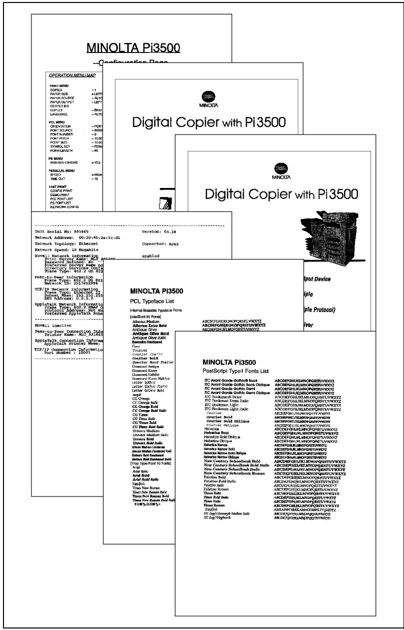 KONICA MINOLTA PI3500 - Exemples de tests d'impression - 1