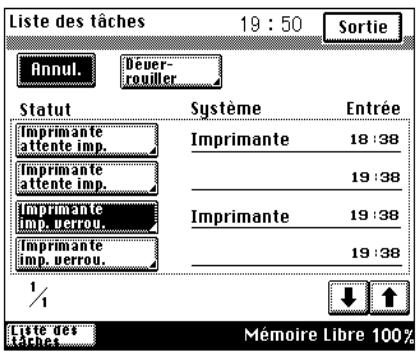 KONICA MINOLTA PI3500 - Sélectionnez la tâche à supprimer. - 1