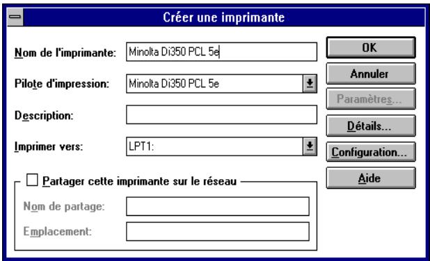 KONICA MINOLTA PI3500 - Sélectionnez "Autre..." dans la liste déroulante de "pilote". - 5