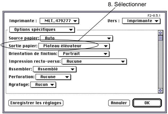 KONICA MINOLTA PI3500 - Sélectionnez [Options spécifiques de l'imprimante]. - 1