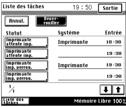 KONICA MINOLTA PI3500 - Pressez [Déverrouiller]. - 1