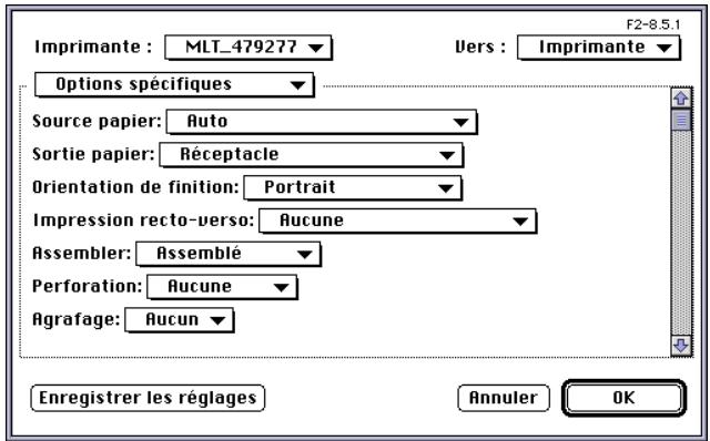 KONICA MINOLTA PI3500 - Options spécifiques de l'imprimante (fonctions) - 1