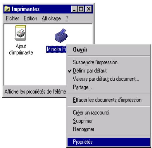 KONICA MINOLTA PI6000 - Propriétés de l'imprimante - 2