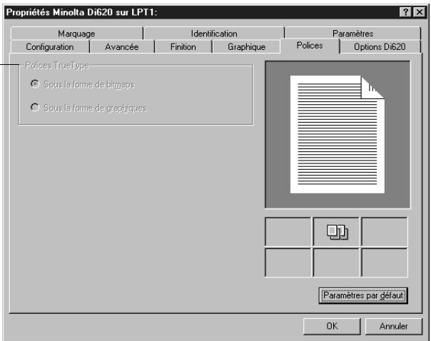 KONICA MINOLTA PI6000 - Si polices truetype sont indisponibles : - 1
