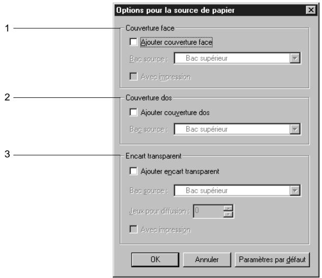 KONICA MINOLTA PI6000 - Boîte de dialogue options pour la source de papier - 1