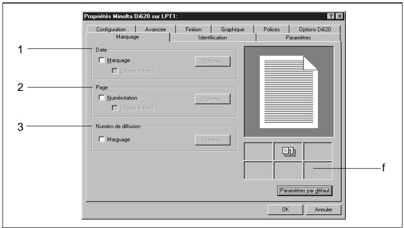 KONICA MINOLTA PI6000 - Si les fonctions de marquage sont indisponibles : - 1
