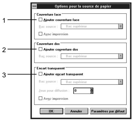 KONICA MINOLTA PI6000 - Options de la boîte de dialogue source de papier - 1