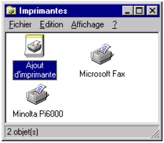 KONICA MINOLTA PI6000 - Paramétrage général avant l'utilisation de l'imprimante - 1