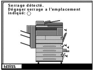KONICA MINOLTA BIZHUB 250 PH2 5 COPY - Emplacement du serrage papier - 1