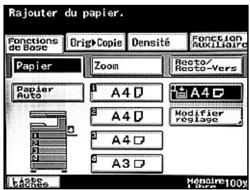 KONICA MINOLTA BIZHUB 250 PH2 5 COPY - Pour spécifique un réglage pour le papier dédié (Modifier réglage) - 2