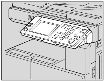 KONICA MINOLTA BIZHUB 250 PH2 5 COPY - Pour régler l'inclinaison du panneau de contrôle - 2