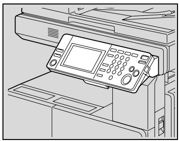 KONICA MINOLTA BIZHUB 250 PH2 5 COPY - Pour régler l'inclinaison du panneau de contrôle - 3